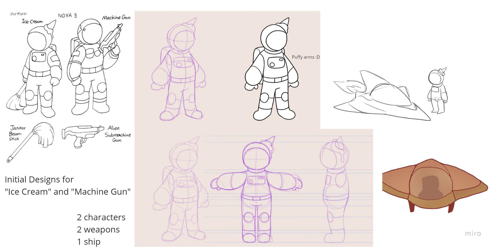 Initial sketches