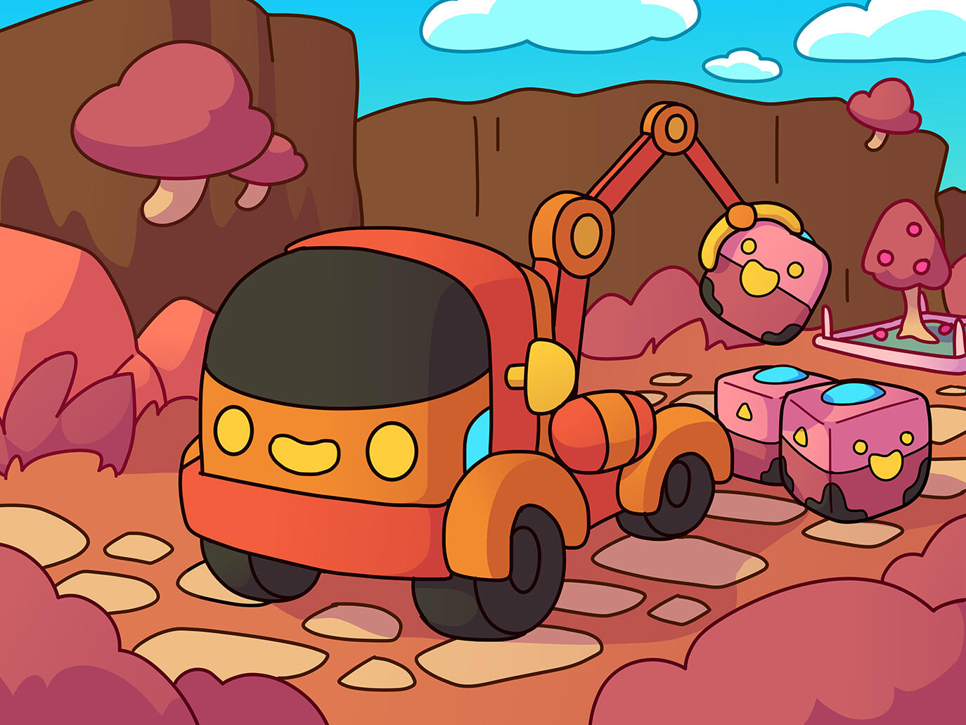 Slime Rancher Truck | 2D Concepts & 3D Modeling